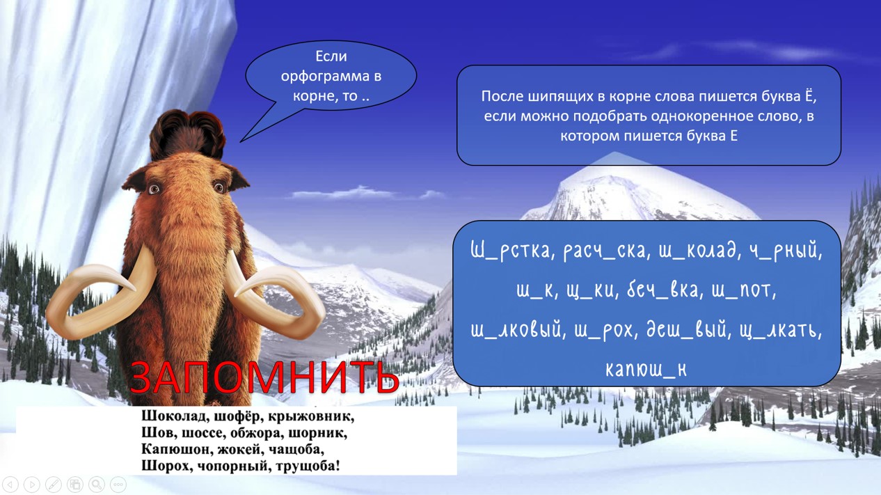 Правописание О-Ё после шипящих и Ц — изображение 3
