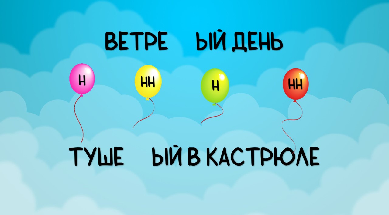 Разминка "Н и НН в прилагательных, причастиях и наречиях" — изображение 2